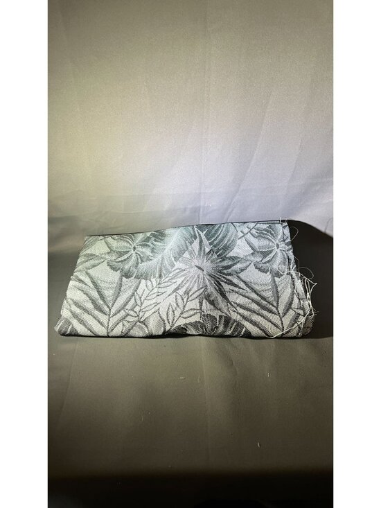 Other - Floral Black & Gray Big Leaf Woven Fabric Bolt Upholstery Material - 1+ Yards